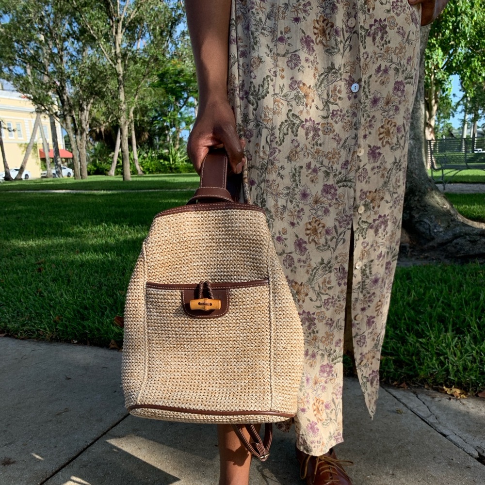Straw bag
